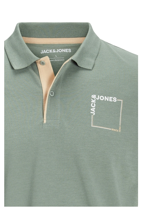JJVERNER POLO SS 12269307 ICEBERG GREEN/MELANGE